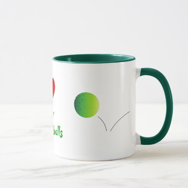 Herz mein Pickleballs - Tasse (Rechts)