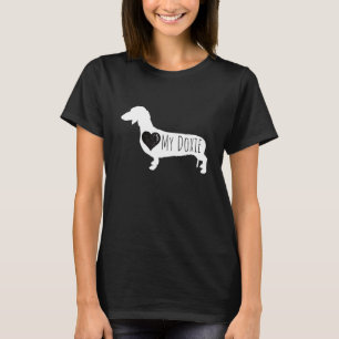 Herz meine Dackel Dackel Hund Einfach Niedlich T-Shirt