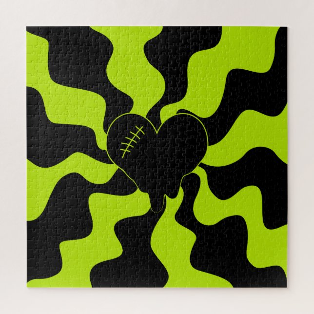 Herz Melt - Lime Green (Vertikal)