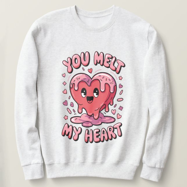 Herz-Melt Sweatshirt (Design vorne)