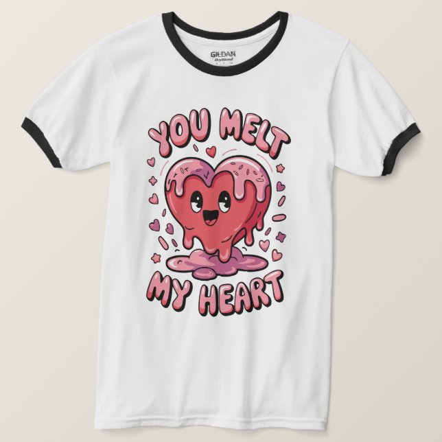Herz-Melt T-Shirt (Design vorne)