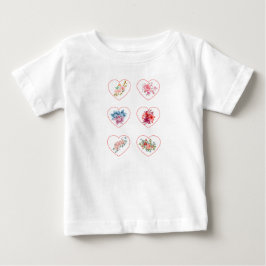 Herz mit Blume Baby T-shirt