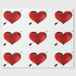 Herz mit Bogenpapier Geschenkpapier