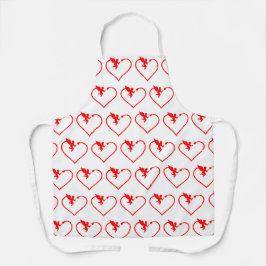 Herz mit cupid Geschenk für Sie Schürze