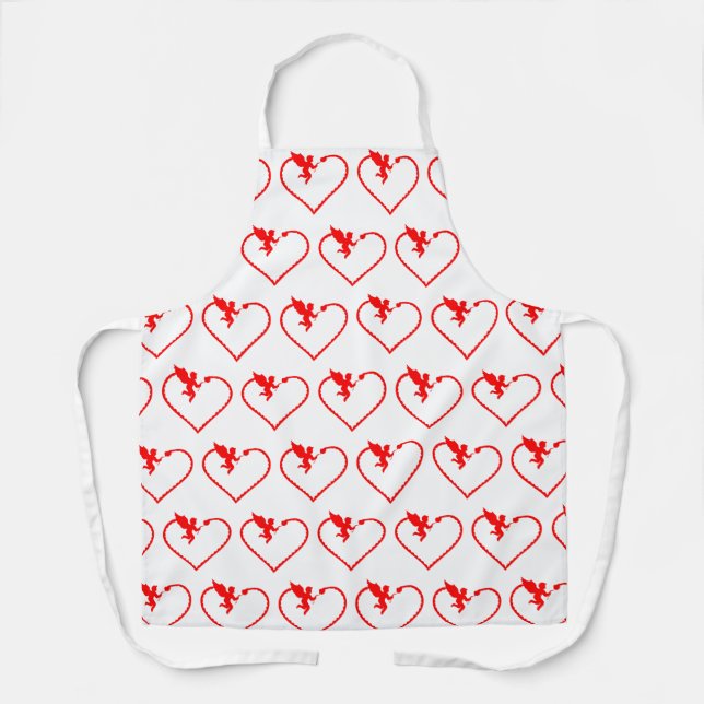 Herz mit cupid Geschenk für Sie Schürze (Vorderseite)