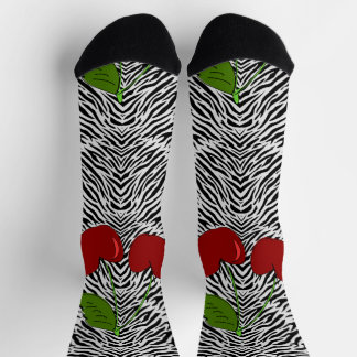 Herz, mit Leopard Socken