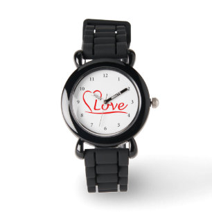 Herz mit Liebe Armbanduhr