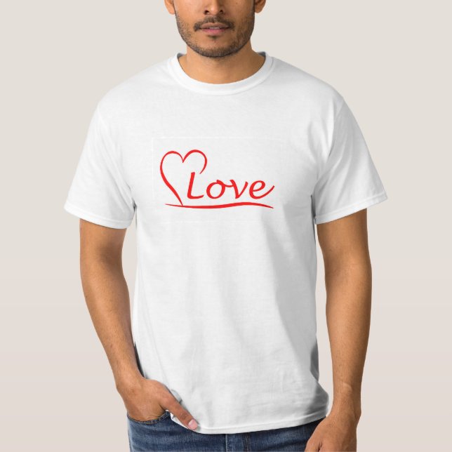 Herz mit Liebe T-Shirt (Vorderseite)