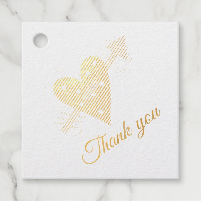 Herz mit Pfeil Geschenkanhänger (Vorderseite)