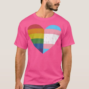 Herz mit Regenbogen und Transgender für Stolzmont T-Shirt