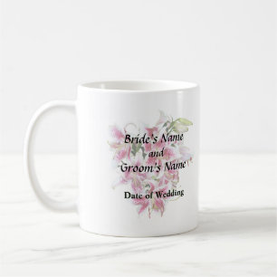 Herz mit Stargazer Lilies Kaffeetasse