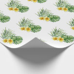 Herz Moderne gelbe tropische Blüte Geschenkpapier<br><div class="desc">Hübsche tropische Blume und Palmen,  die ein Herz für Ihre Liebe,  Hochzeit,  Brautduschen und Babyduschen bilden,  Geburtstag. So hübsch. Ich habe das Liebe. Perfektes Papier für diese Hochzeit am Strand.</div>