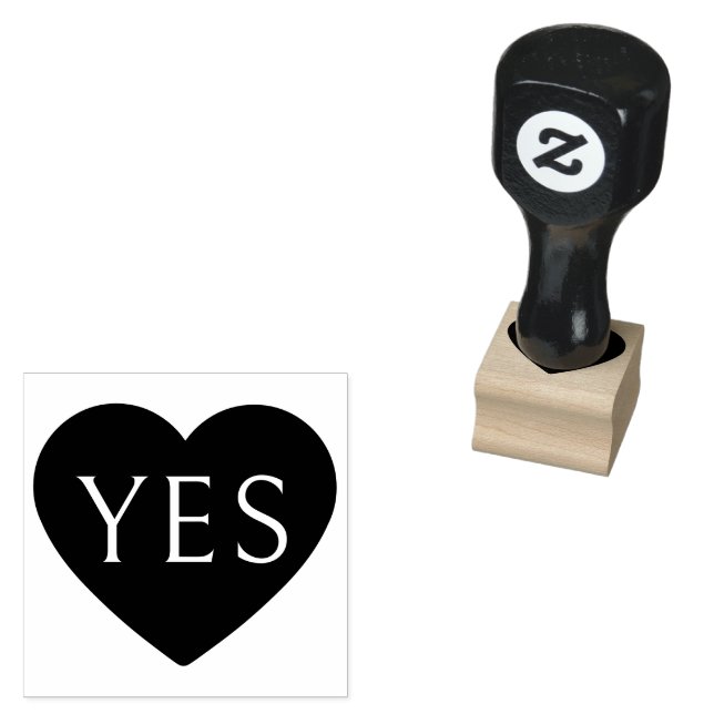 Herz-Monogramm-Stempel Gummistempel (Stempel)