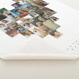 Herz-Mosaik-Foto-Collage Sherpadecke