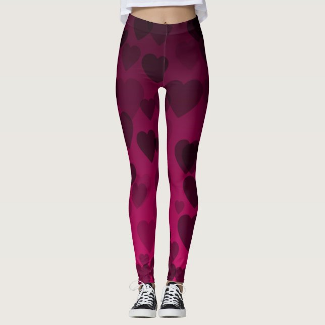 Herz-Muster 18 Leggings (Vorderseite)