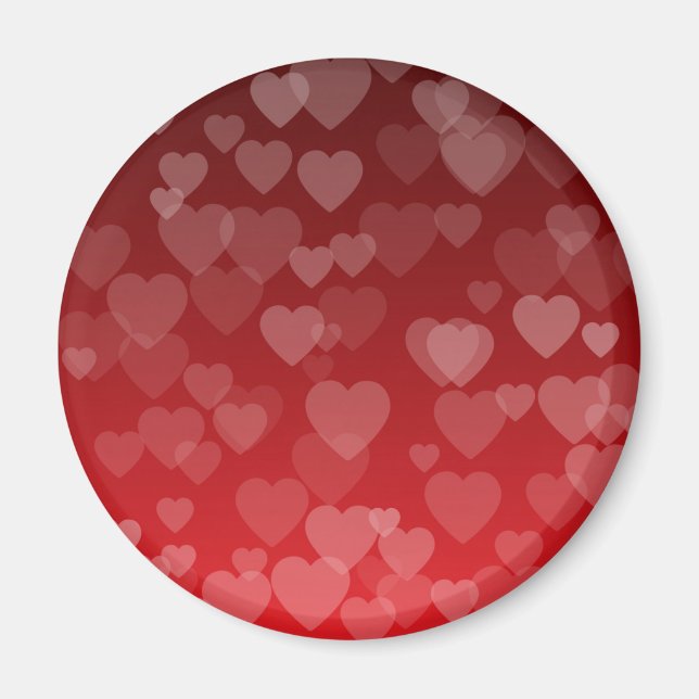 Herz-Muster 19 Magnet (Vorne)