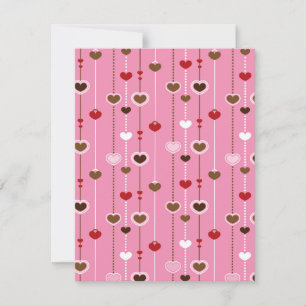 Herz-Muster 27 Mitteilungskarte