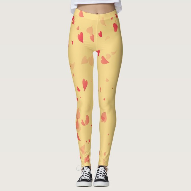 Herz-Muster 38 Leggings (Vorderseite)