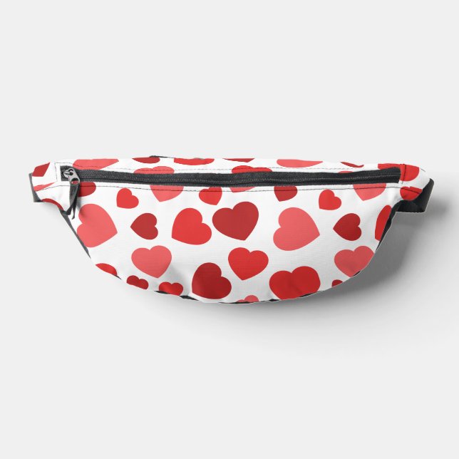 Herz-Muster, rote Herzen, Herz-Muster Bauchtasche (Ablage )