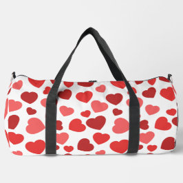 Herz-Muster, rote Herzen, Herz-Muster Duffle Bag