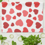 Herz-Muster, rote Herzen, Herz-Muster Geschirrtuch<br><div class="desc">Niedliches,  lustiges und bezauberndes Muster mit roten Herzen. Modernes und trendiges Geschenk,  perfekt für den Valentinstag.</div>