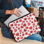 Herz-Muster, rote Herzen, Herz-Muster Laptopschutzhülle<br><div class="desc">Niedliches,  lustiges und bezauberndes Muster mit roten Herzen. Modernes und trendiges Geschenk,  perfekt für den Valentinstag.</div>