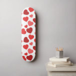 Herz-Muster, rote Herzen, Herz-Muster Skateboard<br><div class="desc">Niedliches,  lustiges und bezauberndes Muster mit roten Herzen. Modernes und trendiges Geschenk,  perfekt für den Valentinstag.</div>