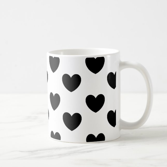 Herz-Muster-Tasse Kaffeetasse (Rechts)