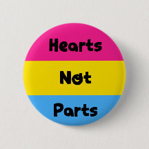 Herz-nicht Teil-Pansexual Stolz-Knopf