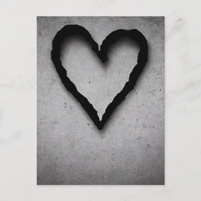 Herz, Nr. 01 Feiertagspostkarte (Vorderseite)