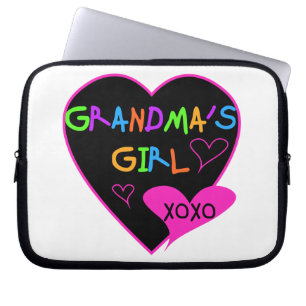 Herz-Oma's Girl-T - Shirt und Geschenke Laptopschutzhülle