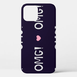 Herz, OMG-Text, niedliches Muster Case-Mate iPhone Hülle
