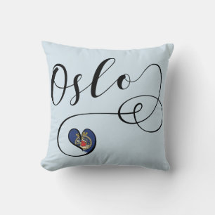 Herz Oslo Pillow, Norwegen Kissen