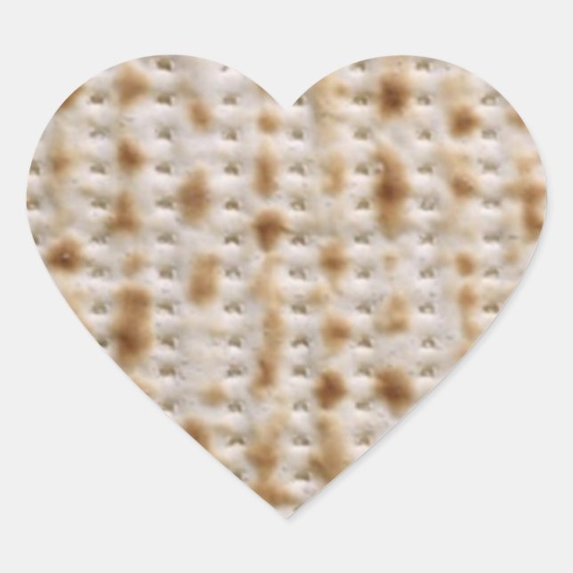 Herz Passover Matzoh Stickers (Vorderseite)