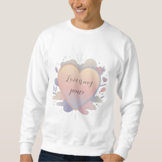 Herz-Pastell-Illustration Sweatshirt