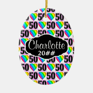 HERZ PERSONALISIERT UND GESCHMACKVOLL IN 50. LIEBE KERAMIK ORNAMENT