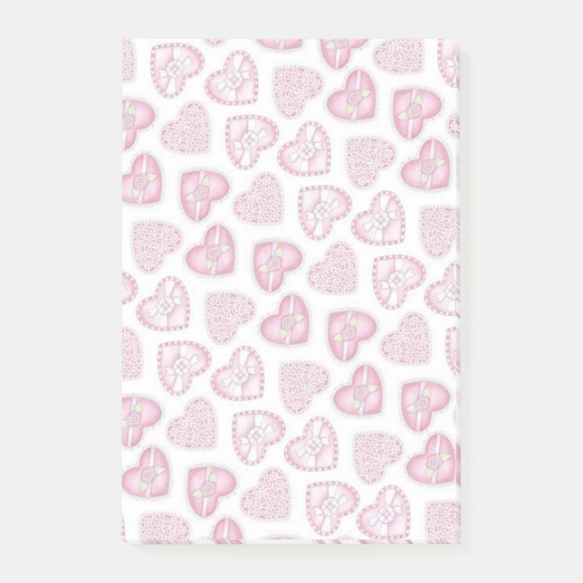 Herz Post-it Klebezettel (Vorderseite)