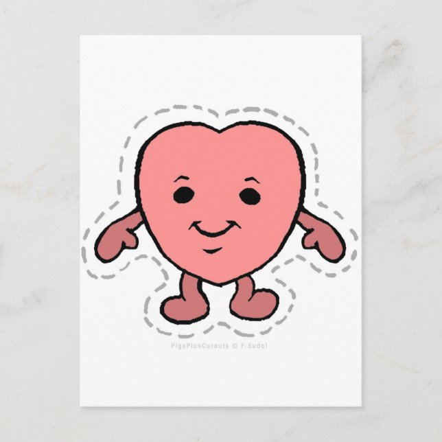 HERZ POSTKARTE (Vorderseite)