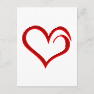Herz Postkarte