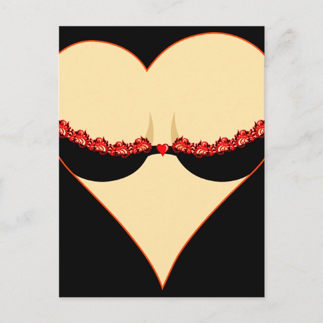 Herz Postkarte (Vorderseite)