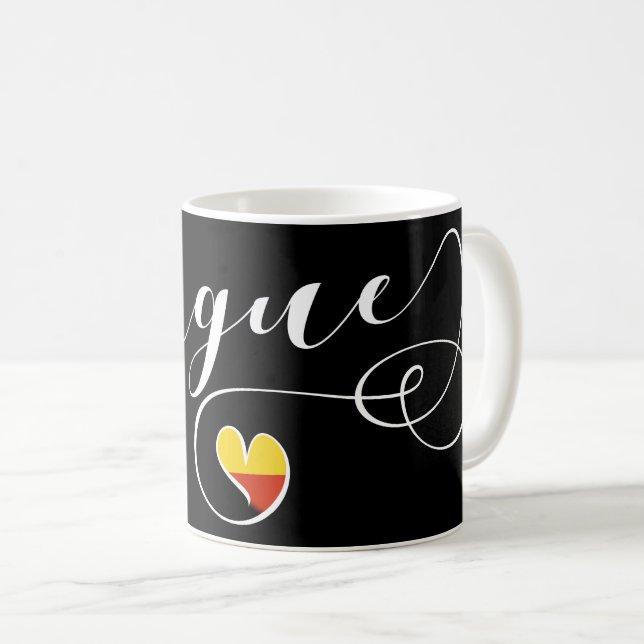 Herz Prag Tasse, Tschechische Republik Kaffeetasse (VorderseiteRechts)