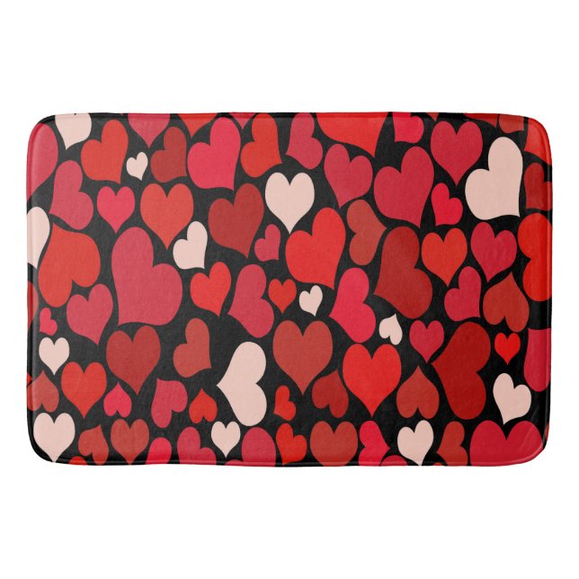 Herz Print Badematte (Vorderseite)
