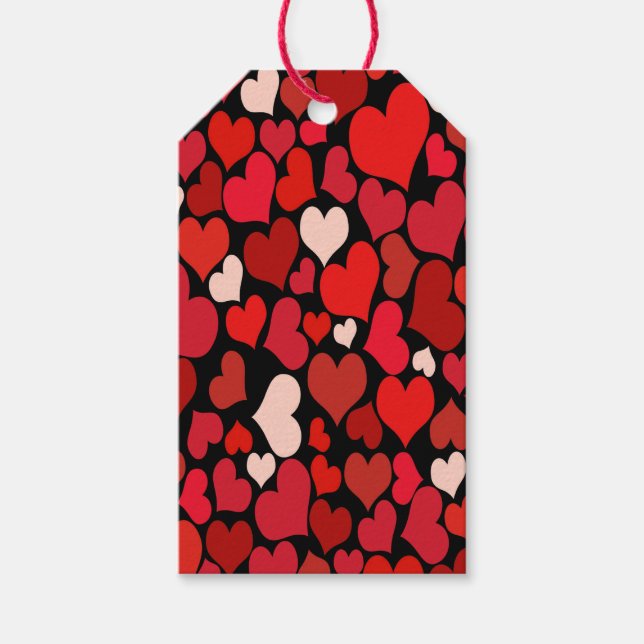 Herz Print Geschenkanhänger (Vorderseite)