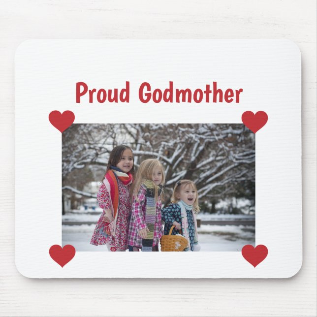 Herz-Proud-Liebe personalisieren Foto machen Mousepad (Vorne)