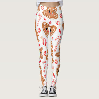 Herz, Puppe und Ball Grafikmuster Leggings