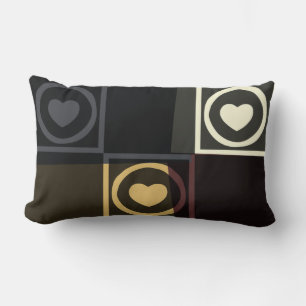 Herz Retro Art Deco Pillow Lendenkissen