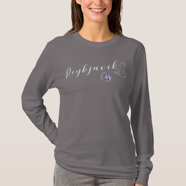 Herz Reykjavík, Isländisch T-Shirt (Vorderseite)
