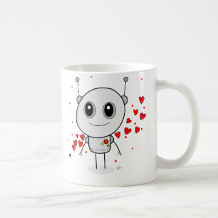 Herz-Roboter - Tasse