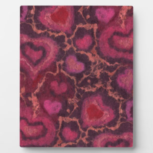 Herz, romantische Liebe Rosa Valentinstag Geschenk Fotoplatte