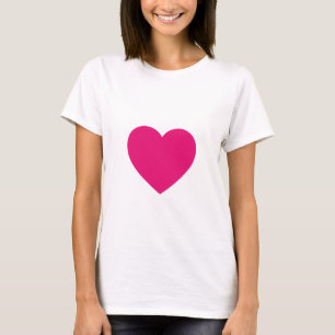 Herz-rosa angepasstes T-Shirt